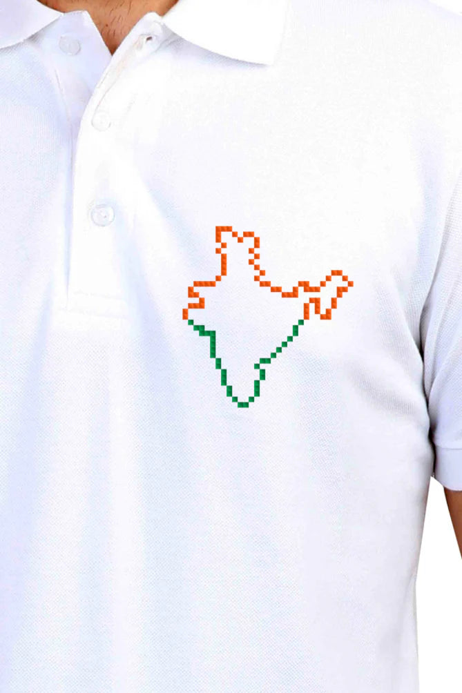 India Map T-Shirt for Men – Minimalist Patriotic Design