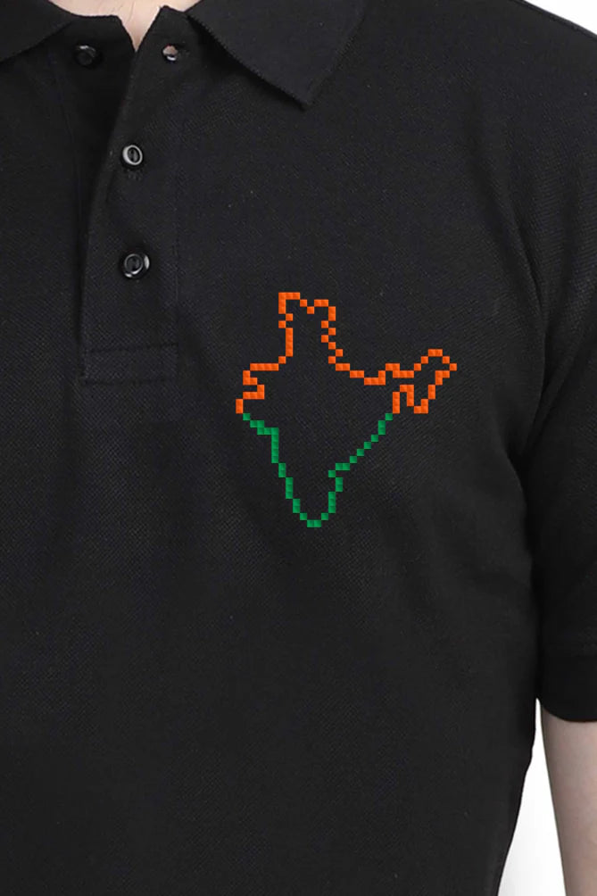 India Map T-Shirt for Men – Minimalist Patriotic Design