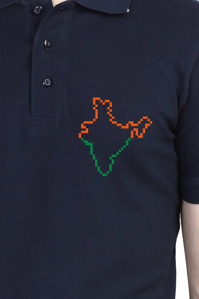 India Map T-Shirt for Men – Minimalist Patriotic Design