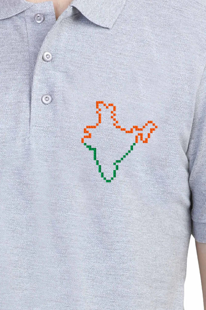 India Map T-Shirt for Men – Minimalist Patriotic Design